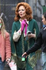 ALLISON JANNEY on the Set of Palm Royale Season 2 Filming in Los Angeles 01/23/2025