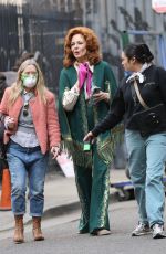 ALLISON JANNEY on the Set of Palm Royale Season 2 Filming in Los Angeles 01/23/2025