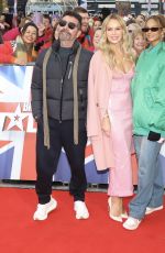 AMANDA HOLDEN and ALISHA DIXON Arrives at Britain