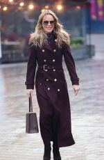 AMANDA HOLDEN Arrives at Heart Radio in London 01/14/2025