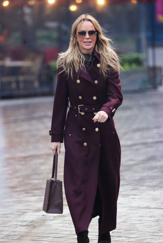 AMANDA HOLDEN Arrives at Heart Radio in London 01/14/2025