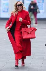 AMANDA HOLDEN Leaves Heart Breakfast Show in London 01/21/2025