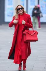 AMANDA HOLDEN Leaves Heart Breakfast Show in London 01/21/2025