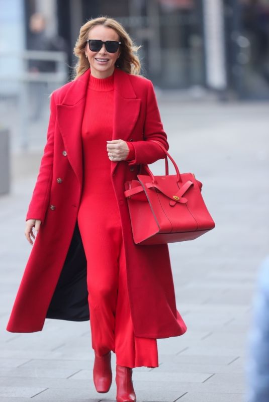 AMANDA HOLDEN Leaves Heart Breakfast Show in London 01/21/2025