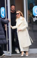 AMANDA HOLDEN Reunites with Co Host Jamie Theakston at Heart Radio in London 01/20/2025