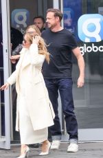 AMANDA HOLDEN Reunites with Co Host Jamie Theakston at Heart Radio in London 01/20/2025