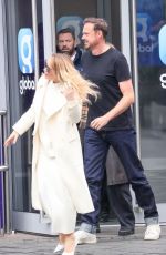 AMANDA HOLDEN Reunites with Co Host Jamie Theakston at Heart Radio in London 01/20/2025