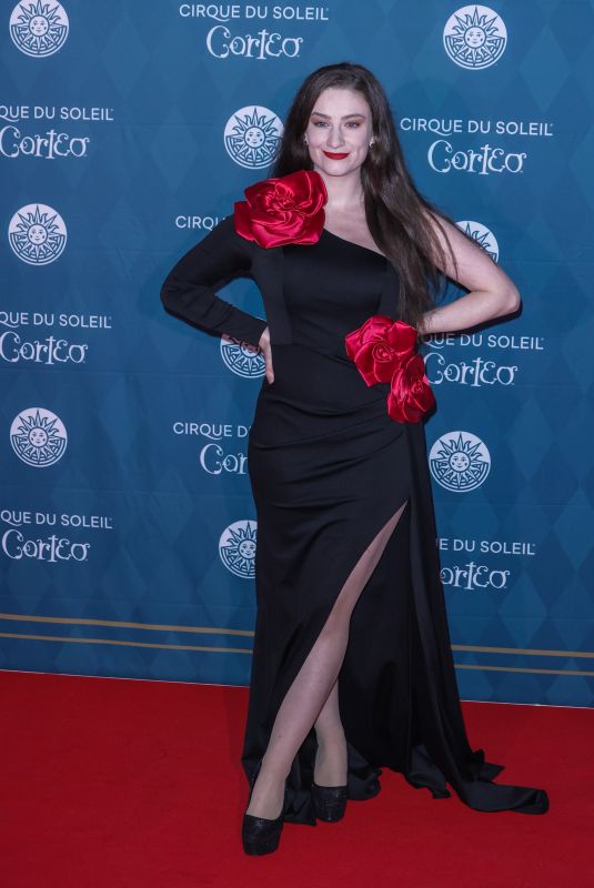 AMBER DOING-THORNE at Cirque du Soleil Corteo Premiere in London 01/15/2025