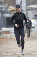 AMBER HEARD Out Jogging at El Retiro Park in Madrid 01/07/2025
