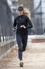 AMBER HEARD Out Jogging at El Retiro Park in Madrid 01/07/2025