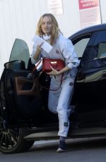AMBER VALLETTA Spotted After Pacific Palisades Home Loss in Los Angeles 01/15/2025