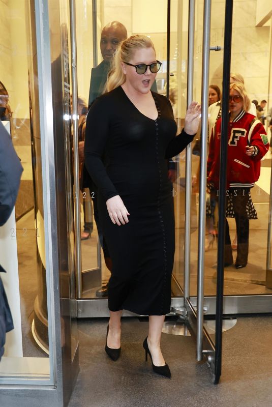 AMY SCHUMER Leaves SiriusXM Town Hall in New York City 01/30/2025