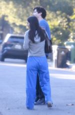 ANALUISA CORRIGAN and Logan Lerman Arrives at a Friend