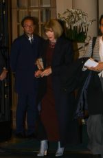 ANNA WINTOUR Arrives at Ritz Place Vendome at Paris Fashion Week 01/24/2025