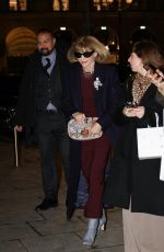 ANNA WINTOUR Arrives at Ritz Place Vendome at Paris Fashion Week 01/24/2025