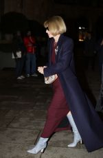 ANNA WINTOUR Arrives at Ritz Place Vendome at Paris Fashion Week 01/24/2025