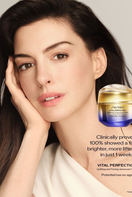 ANNE HATHAWAY for Shiseido Vital Perfection Campaign 2025