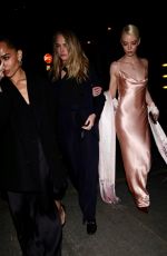 ANYA TAYLOR-JOY, CARA DELEVINGNE and ZOE KRAVITZ Arrives at Vas Morgan