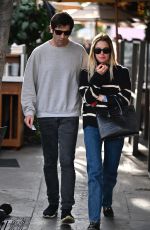 ASHLEY BENSON and Brandon Davis Leaves Il Pastaio in Beverly Hills 01/06/2025