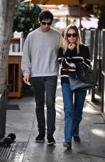 ASHLEY BENSON and Brandon Davis Leaves Il Pastaio in Beverly Hills 01/06/2025