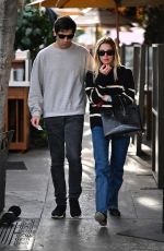 ASHLEY BENSON and Brandon Davis Leaves Il Pastaio in Beverly Hills 01/06/2025
