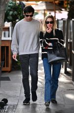ASHLEY BENSON and Brandon Davis Leaves Il Pastaio in Beverly Hills 01/06/2025