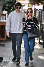 ASHLEY BENSON and Brandon Davis Leaves Il Pastaio in Beverly Hills 01/06/2025