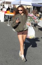 ASHLEY MOORE Picks up Flowers at Studio City Farmers Market 01/05/2025