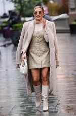 ASHLEY ROBERTS Arrives for Her First 2025 Heart Radio Show at Heart Radio 01/06/2025