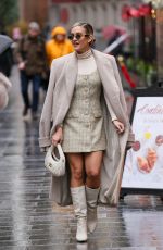ASHLEY ROBERTS Arrives for Her First 2025 Heart Radio Show at Heart Radio 01/06/2025