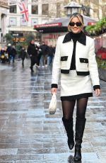 ASHLEY ROBERTS Leaves Global Radio Studios in London 01/13/2025