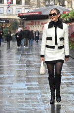 ASHLEY ROBERTS Leaves Global Radio Studios in London 01/13/2025