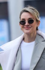 ASHLEY ROBERTS Leaves Heart Breakfast Show in London 01/21/2025