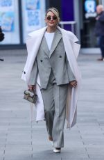 ASHLEY ROBERTS Leaves Heart Breakfast Show in London 01/21/2025