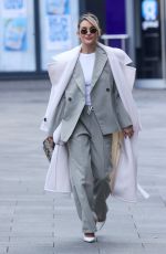 ASHLEY ROBERTS Leaves Heart Breakfast Show in London 01/21/2025