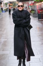 ASHLEY ROBERTS Leaves Heart Breakfast Show in London 01/23/2025