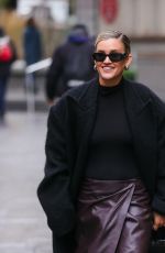 ASHLEY ROBERTS Leaves Heart Breakfast Show in London 01/23/2025