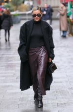 ASHLEY ROBERTS Leaves Heart Breakfast Show in London 01/23/2025