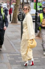 ASHLEY ROBERTS Leaves Heart Radio Studio in London 01/20/2025