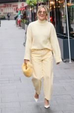 ASHLEY ROBERTS Leaves Heart Radio Studio in London 01/20/2025