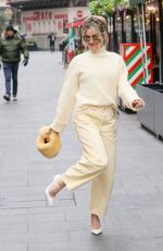 ASHLEY ROBERTS Leaves Heart Radio Studio in London 01/20/2025