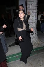 AWKWAFINA Arrives at UTA Golden Globes Afterparty in Beverly Hills 01/05/2025