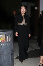 AWKWAFINA Arrives at UTA Golden Globes Afterparty in Beverly Hills 01/05/2025