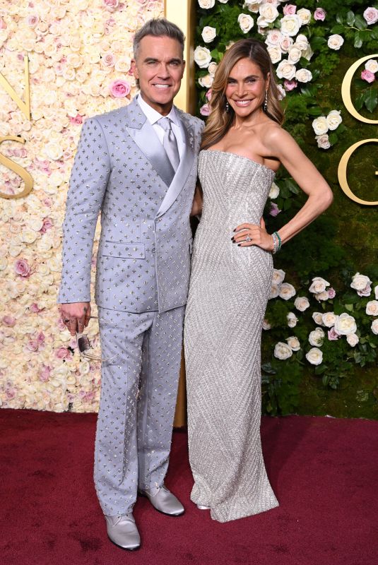 AYDA and Robbie WILLIAMS at 82nd Annual Golden Globes Awards in Beverly Hills 01/05/2025