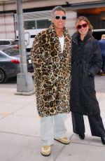 AYDA FIELD and Robbie Williams Arrives at Bravo Studios in New York City 01/13/2025