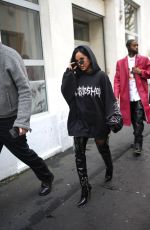 BECKY G Arrives at 032C Fashion Show at Paris Fashion Week 01/23/2025