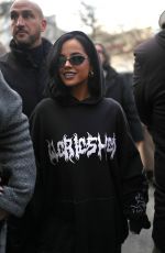 BECKY G Arrives at 032C Fashion Show at Paris Fashion Week 01/23/2025