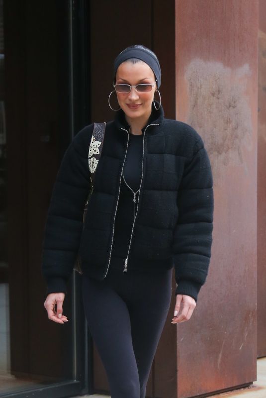 BELLA HADID Leaves Gigi
