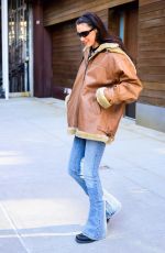 BELLA HADID Out and About in New York 01/22/2025