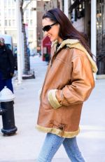 BELLA HADID Out and About in New York 01/22/2025